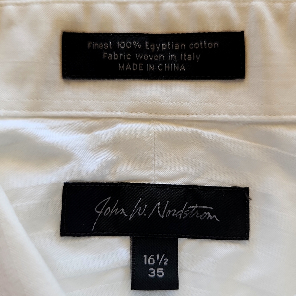 John W Nordstrom White Dress Shirt - Picture 3 of 7